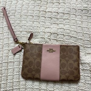 Coach Corner Zip Wristlet
